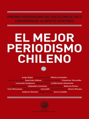 cover image of El mejor periodismo chileno 2013